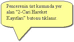 Keleri Yuvarlanm Dikdrtgen Belirtme izgisi: Cari Kaytlar penceresinde burada bulunan Yeni butonu veya klavyeden F4 ksa yol tuu kullanlarak yeni bir cari girii yapmak iin bo bir cari kart alr.
